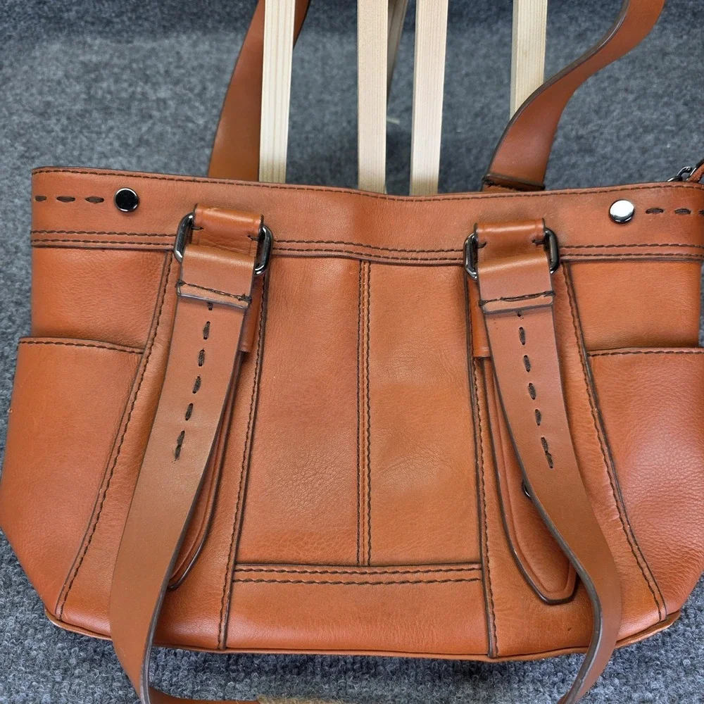 St John's Bay Genuine Leather Hobo Shoulder Bag Rich burnt orange terracotta